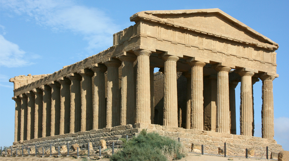 greek architecture temple of concordia